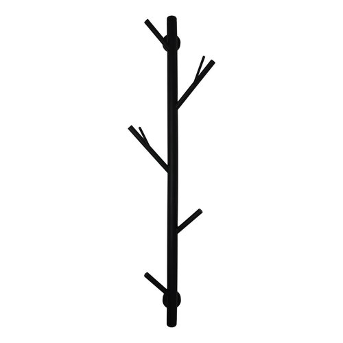 Patère murale noire de style branche Patère murale noire de style branche