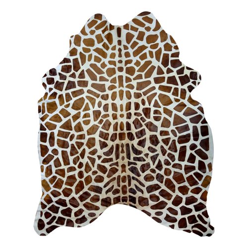 Tapis en peau de vache style girafe Tapis en peau de vache style girafe