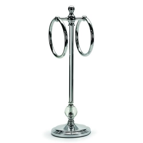 Porte-serviettes à anneaux classique fini chrome Porte-serviettes à anneaux classique fini chrome