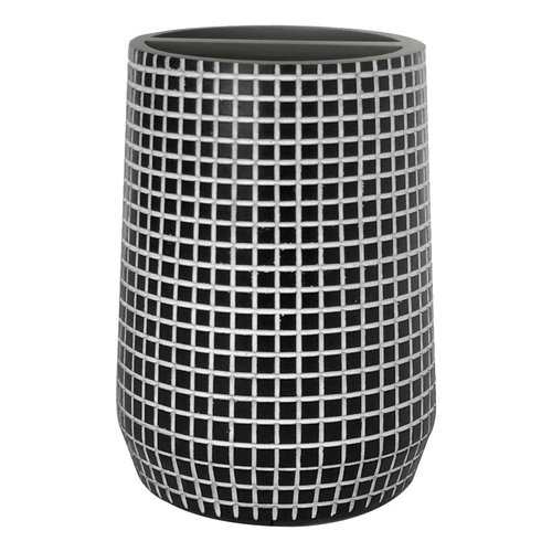 Porte-brosse à dents noir Brickwork par Harman Porte-brosse à dents noir Brickwork par Harman