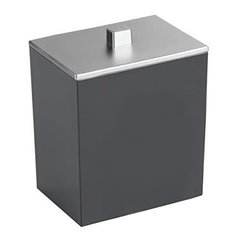Jarre à coton noire Clarity par Interdesign Jarre à coton noire Clarity par Interdesign