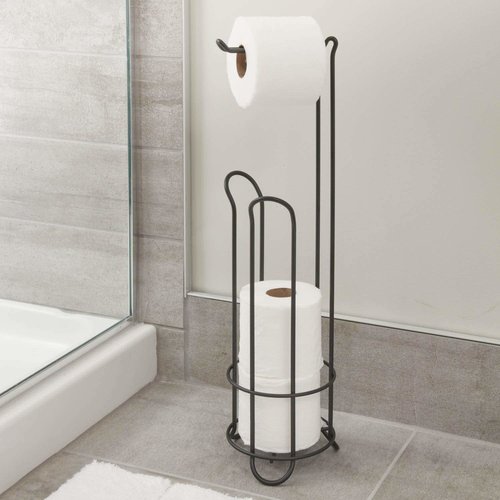 Support à papier de toilette noir Classico par Interdesign Support à papier de toilette noir Classico par Interdesign