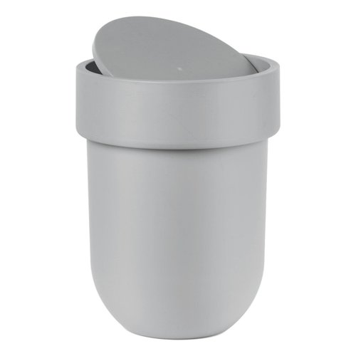 Poubelle grise avec couvercle Touch par Umbra Poubelle grise avec couvercle Touch par Umbra