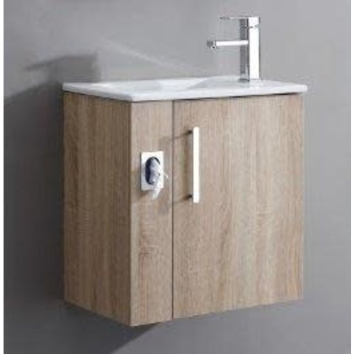 Vanité Améthyste bois 21" avec dessus en porcelaine Vanité Améthyste bois 21" avec dessus en porcelaine
