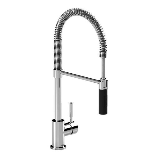 Riobel Robinet de cuisine monotrou chrome et noir Bistro par Riobel Riobel Robinet de cuisine monotrou chrome et noir Bistro par Riobel