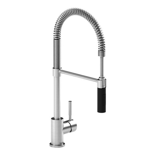 Riobel Robinet de cuisine monotrou inox et noir Bistro par Riobel Riobel Robinet de cuisine monotrou inox et noir Bistro par Riobel