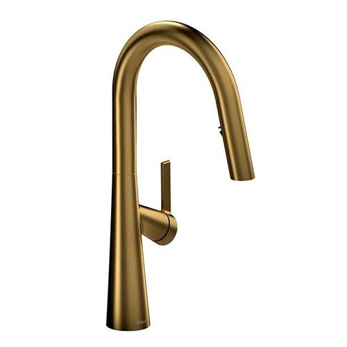 Riobel Robinet de cuisine monotrou or brossé Ludik par Riobel Riobel Robinet de cuisine monotrou or brossé Ludik par Riobel