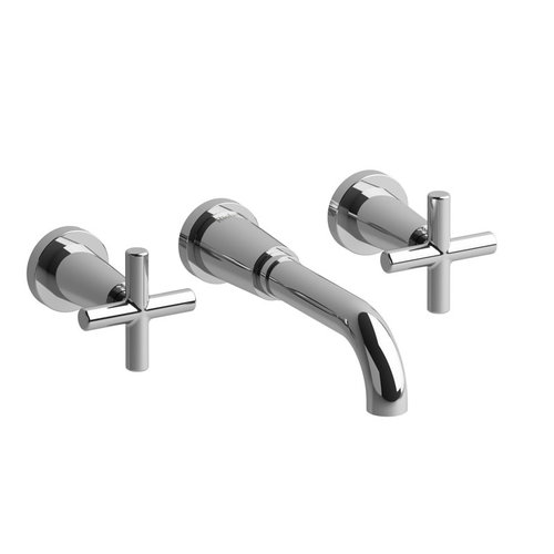 Robinet de lavabo mural 8" chrome Pallace par Riobel Robinet de lavabo mural 8" chrome Pallace par Riobel