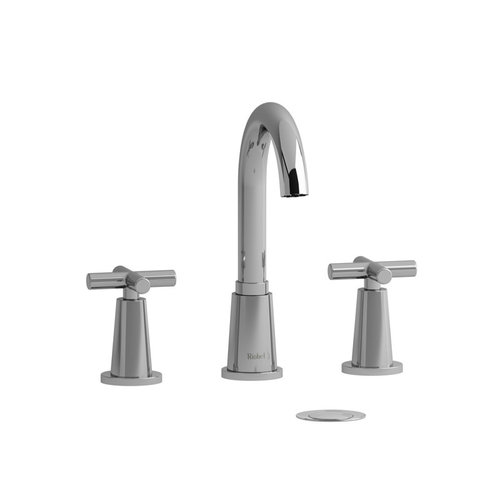 Riobel Robinet de lavabo 8" chrome avec drain Pallace par Riobel Riobel Robinet de lavabo 8" chrome avec drain Pallace par Riobel