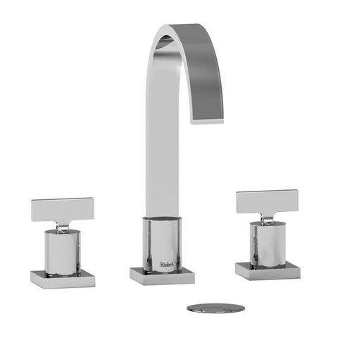 Riobel Robinet de lavabo 8" chrome Profile avec drain par Riobel Riobel Robinet de lavabo 8" chrome Profile avec drain par Riobel