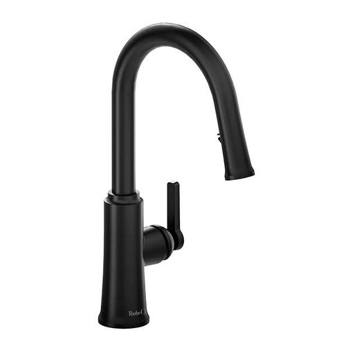Riobel Robinet de cuisine monotrou noir Trattoria rond par Riobel Riobel Robinet de cuisine monotrou noir Trattoria rond par Riobel