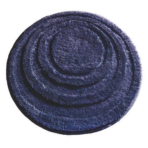 Tapis de bain bleu marin rond Spa par Interdesign Tapis de bain bleu marin rond Spa par Interdesign