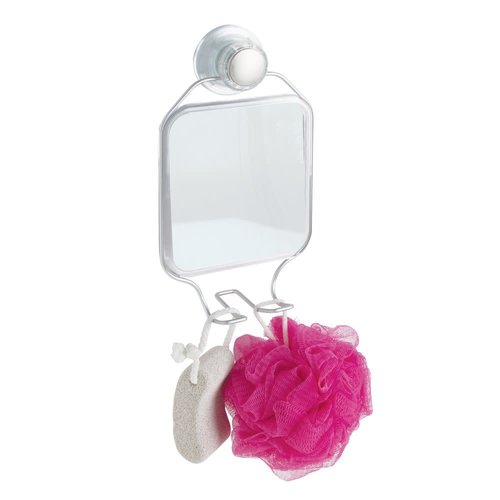 Miroir en aluminium à ventouse pour la douche par Interdesign Miroir en aluminium à ventouse pour la douche par Interdesign
