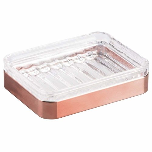 Porte-savon verre et cuivre Casilla par Interdesign Porte-savon verre et cuivre Casilla par Interdesign