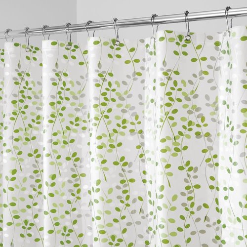 Rideau de douche vert et blanc Vine par Interdesign Rideau de douche vert et blanc Vine par Interdesign