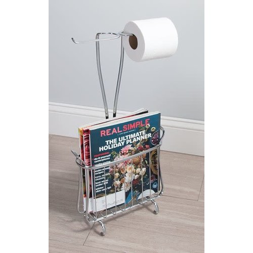 Support à papier de toilette et magazines chrome Axis Plus Support à papier de toilette et magazines chrome Axis Plus
