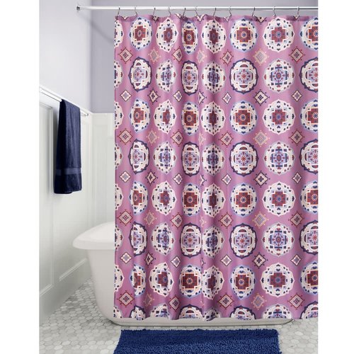 Rideau de douche rose Mora par Interdesign Rideau de douche rose Mora par Interdesign