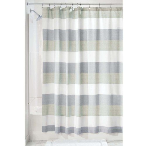 Rideau de douche bleu et vert à rayure Wide par interdesign Rideau de douche bleu et vert à rayure Wide par interdesign