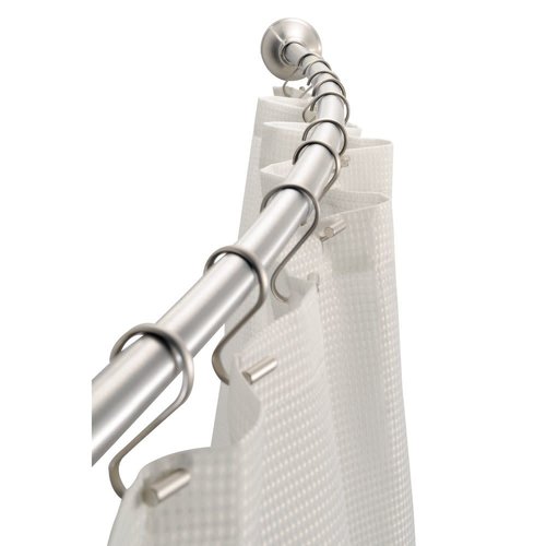 Pôle courbée inox pour rideau de douche par Interdesign Pôle courbée inox pour rideau de douche par Interdesign