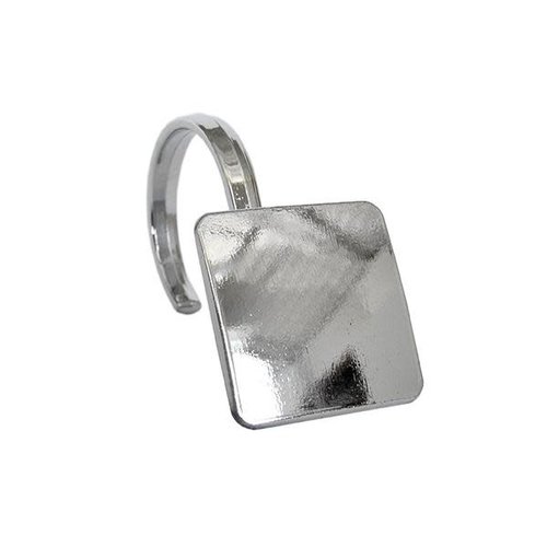 Crochet carré pour rideau de douche chrome Hadley par Moda Crochet carré pour rideau de douche chrome Hadley par Moda