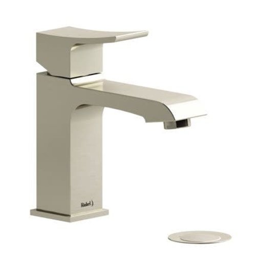 Riobel Robinet de lavabo monotrou nickel brossé avec drain Zendo par Riobel Riobel Robinet de lavabo monotrou nickel brossé avec drain Zendo par Riobel