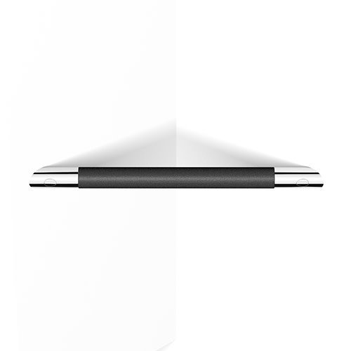 Barre d'appui - Appui pied en coin chrome et noir par Zitta Barre d'appui - Appui pied en coin chrome et noir par Zitta