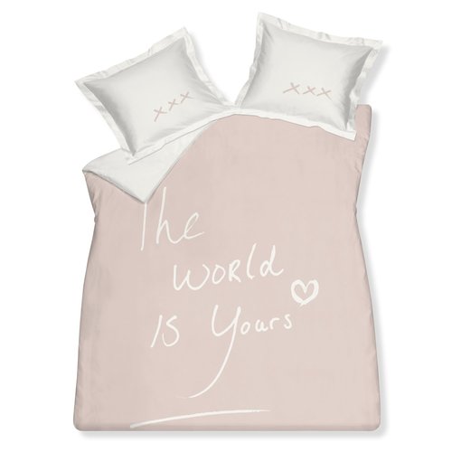 Ensemble de housse de couette rose The World Is Yours Ensemble de housse de couette rose The World Is Yours