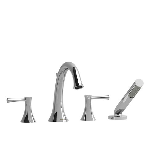 Riobel Robinet de bain avec douchette Edge par Riobel Riobel Robinet de bain avec douchette Edge par Riobel