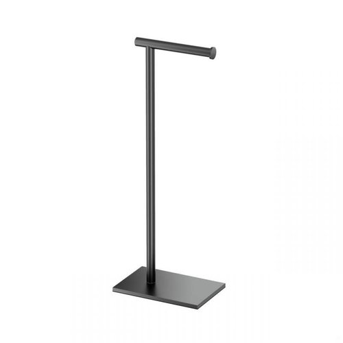 Porte papier sur pied noir mat Porte papier sur pied noir mat