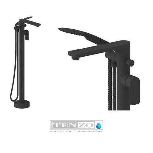 TENZO Robinet de bain sur colonne Delano noir mat par TENZO TENZO Robinet de bain sur colonne Delano noir mat par TENZO