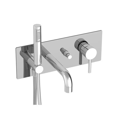 BARIL Robinet de bain ZIP mural avec douchette chrome par BARIL BARIL Robinet de bain ZIP mural avec douchette chrome par BARIL