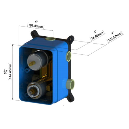 TENZO Brut de valve T-box universel TENZO Brut de valve T-box universel