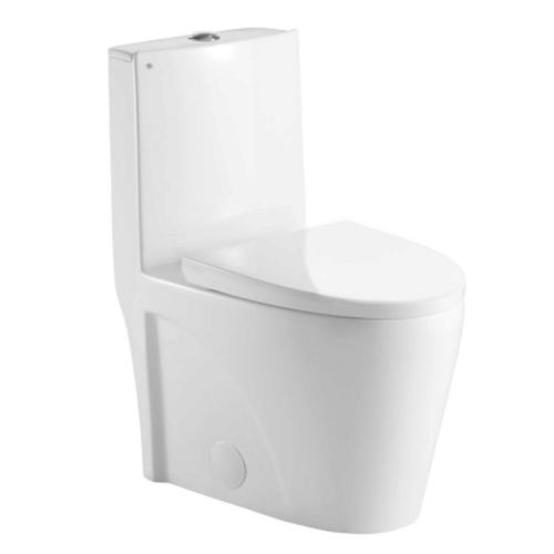 Toilette TALLY monopièce allongé, double chasses Toilette TALLY monopièce allongé, double chasses