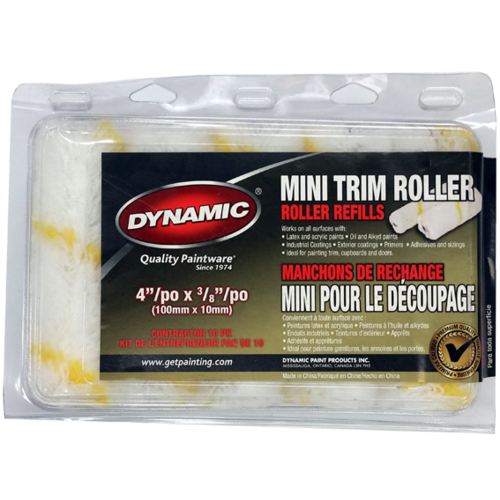 Mini rouleau en microfibre Dynamic 12 mm paquet de 10 Mini rouleau en microfibre Dynamic 12 mm paquet de 10