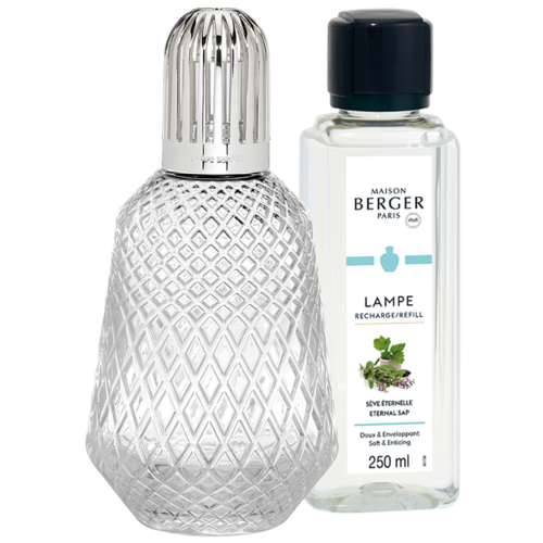 Coffret lampe Berger matali crasset – Transparente avec recharge Sève éternelle - 250ml (8.5oz) Coffret lampe Berger matali crasset – Transparente avec recharge Sève éternelle - 250ml (8.5oz)