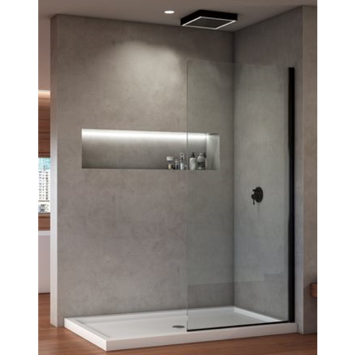 FLEURCO Écran de douche Station Clair / Noir mat 34 " x 79 " par Fleurco FLEURCO Écran de douche Station Clair / Noir mat 34 " x 79 " par Fleurco