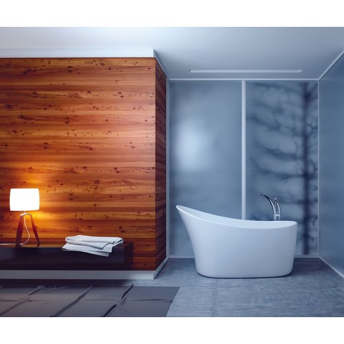 ZITTA Bain Kanwa 55 1/2 x 26 x 30 3/4 trop plein chrome par ZITTA ZITTA Bain Kanwa 55 1/2 x 26 x 30 3/4 trop plein chrome par ZITTA