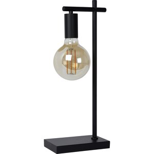 lampe de table townshed tubulaire noir avec globe
