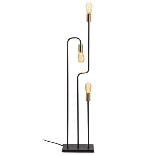 lampe globe triple sur pied noir lampe globe triple sur pied noir