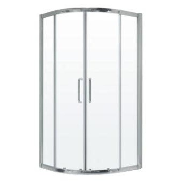 NEPTUNE Porte de douche belgrade coulissante chrome clair centrale