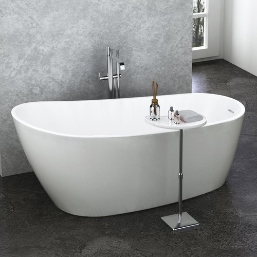 ZITTA ISSA BAIN BLANC 59 1/2'' X 29'' X 27'' AVEC TROP PLEIN ZITTA ISSA BAIN BLANC 59 1/2'' X 29'' X 27'' AVEC TROP PLEIN
