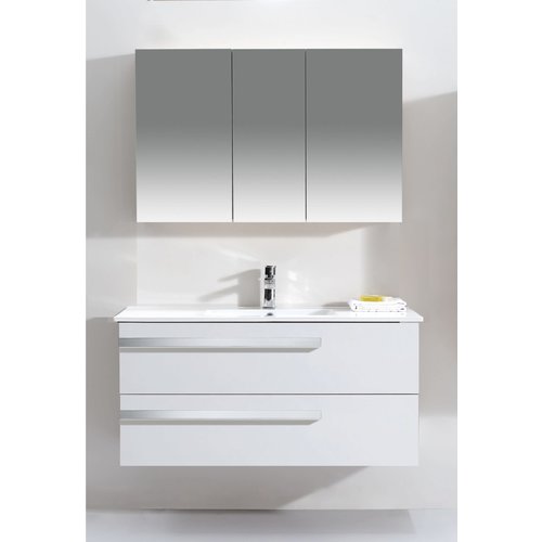 LIGANO VANITE SAPHIR 48po BLANCHE DESSUS PORCELAINE BLANC MONO LIGANO VANITE SAPHIR 48po BLANCHE DESSUS PORCELAINE BLANC MONO