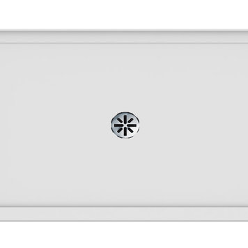 NEPTUNE BASE IMPACT 36X60 DRAIN CENTRAL BRIDE GAUCHE BLANC