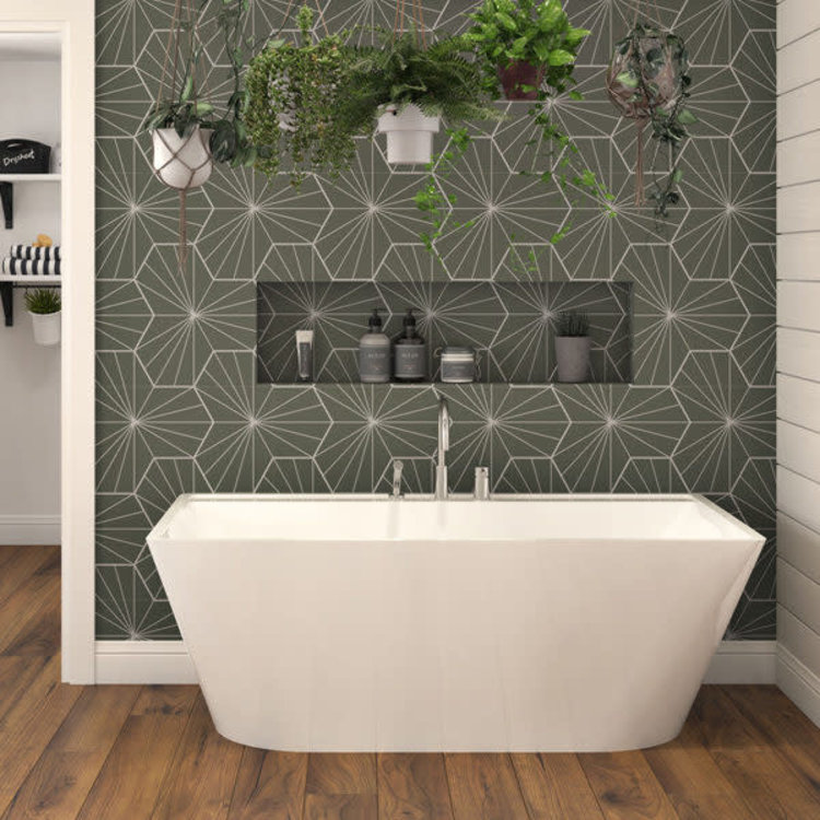 OCEANIA Bain rupert autoportant 62x34x22 3 jupes