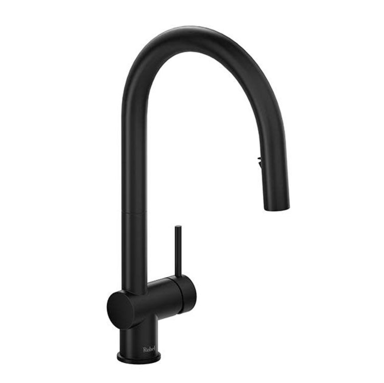 RIOBEL Azure Pulldown Kitchen Faucet - Black