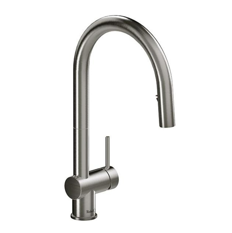 RIOBEL Azure Pulldown Kitchen Faucet - Stainless Steel