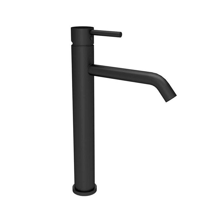 BARIL Robinet de vasque haut zip mono noir, sans drain