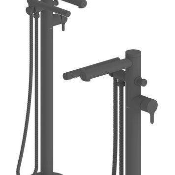 TENZO PRO Robinet de bain autoportant mylo noir mat