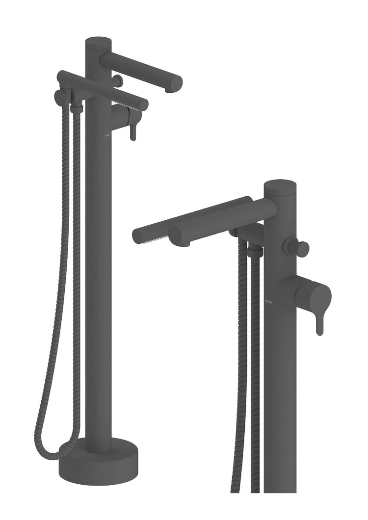 TENZO PRO ROBINET DE BAIN AUTOPORTANT MYLO NOIR MAT