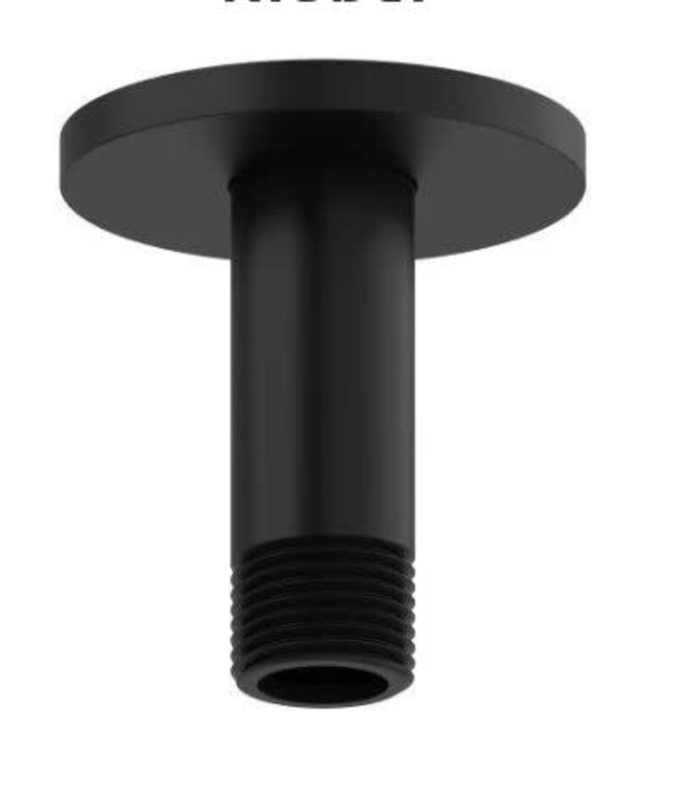 RIOBEL Bras de plafond pour tête de douche 3po noir